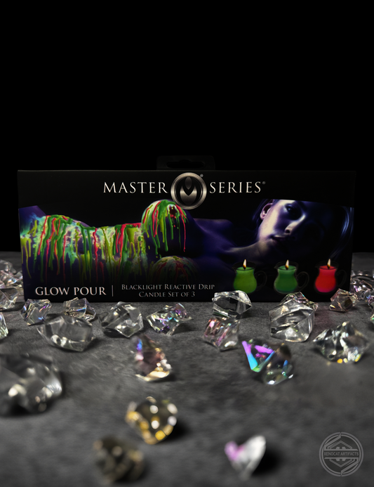 UV Blacklight Candles (Set of 3)